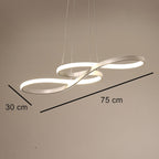 Geometric Design Semi Flush Chandeliers Metal Silica Gel Ceiling Lights