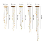 Staircase Chandelier Ideas Art Ceramic Flower Ceiling Light