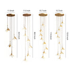 Staircase Chandelier Ideas Art Ceramic Flower Ceiling Light