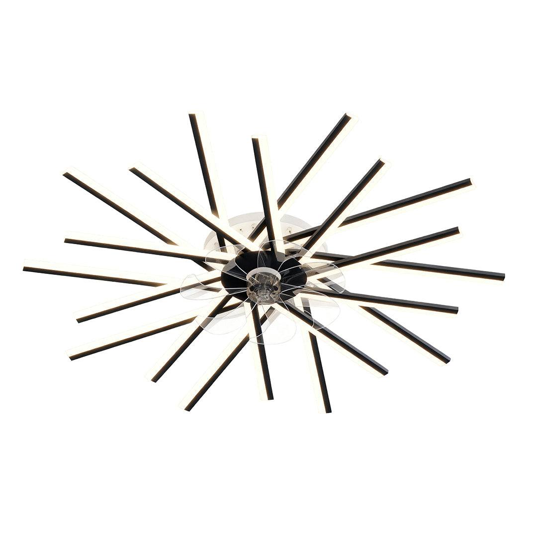 Metal Ceiling Fan with Light Iron Body Industrial Fan Light