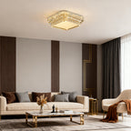 Flush Mounted LED Lights Luxury Eye-Protecting Crystal Lamp