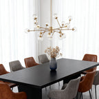 Bubble Sputnik Chandelier Featuring Clear Glass Globes Ceiling Light