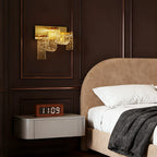 Gold Wall Lights Italian Luxury Simple Creative Metal LED Glass Lamp