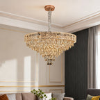Large Chandelier Crystals European Style Luxury Ceiling Light