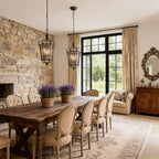 Italian Pendant Light Antique Bronze Finish Elegant Ceiling Light
