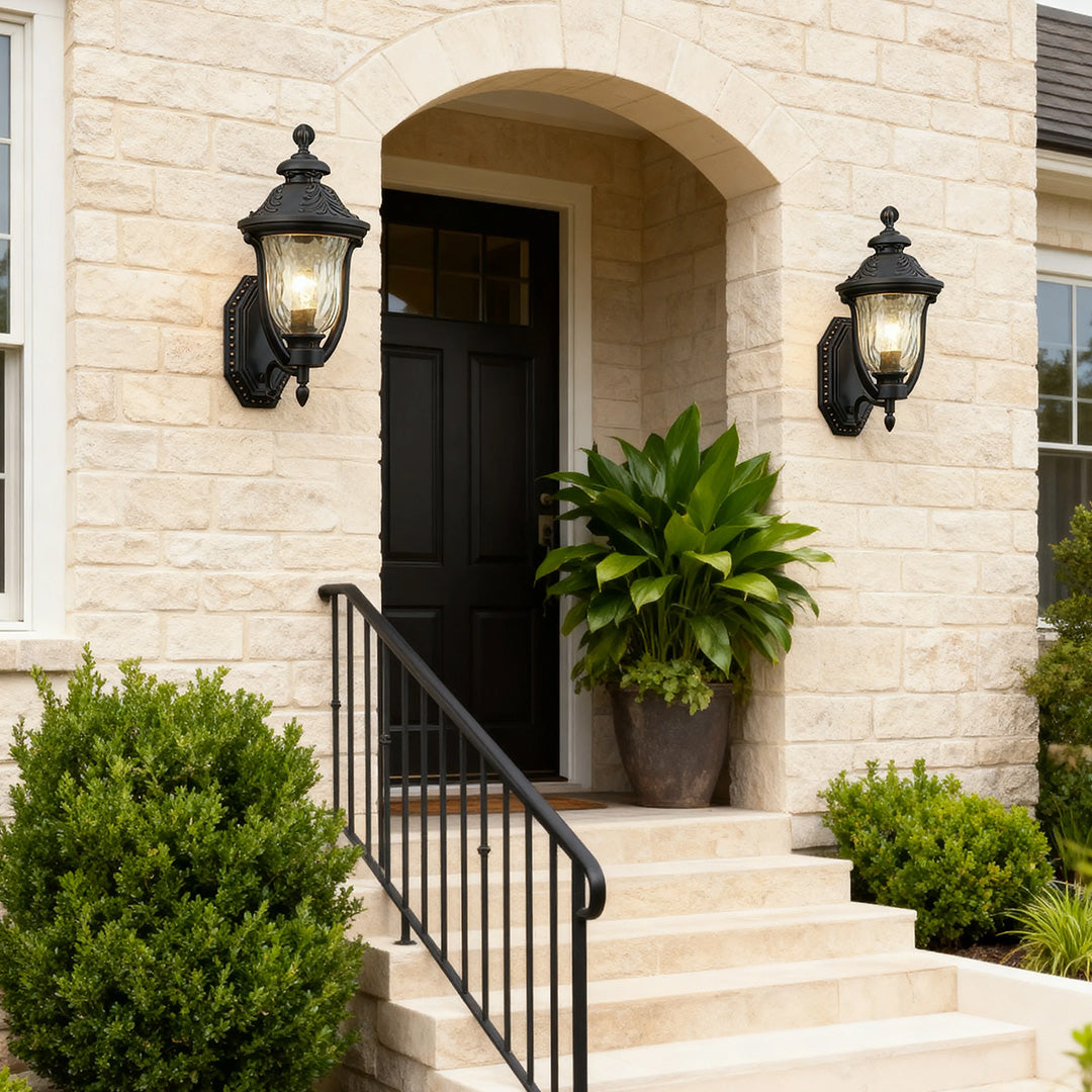 Outdoor Wall Light Waterproof  Coffee Rust-Proof Aluminum Lamp