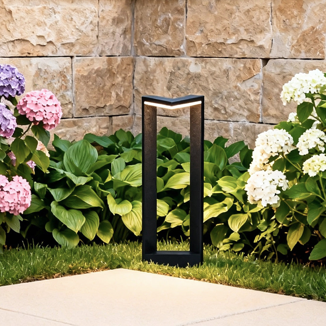Square Bollard Light Outdoor Waterproof Landscape Lamp
