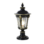Stone Pillar Lights Retro Solar Waterproof Aluminum Post Cap Lamp