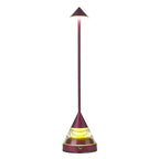 Unique Small Table Lamp Creative Pointed Aluminum Iron Accent Light