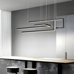 [Open-Box] Strips Geometric LED Dimmable with Remote Control Nordic Dining Chandelier