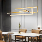 [Open-Box] Strips Geometric LED Dimmable with Remote Control Nordic Dining Chandelier