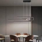 [Open-Box] Strips Geometric LED Dimmable with Remote Control Nordic Dining Chandelier