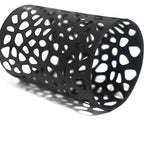 Stylish Black Solar Stake Pathway Light with Flamed SMD LEDs - 22.4 Inches Tall
