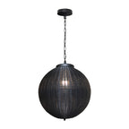 Black Woven Pendant Light Outdoor Waterproof Ceiling Light