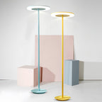 Colored Floor Lamp Modern Macaron Round Head Dimmable Standing Lamp