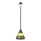Unique Small Table Lamp Creative Pointed Aluminum Iron Accent Light