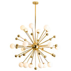 12 Light Sputnik Chandelier Nordic Style Gold Iron LED Ceiling Light