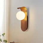 LED Lights For Wall Mid-Century Minimalist Wood Grain Wall Lights