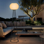 Outdoor LED Floor Lights Waterproof Solar Tripod Metal Lamp