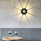 Sunflower LED Wall Light Round Modern Waterproof LED Light