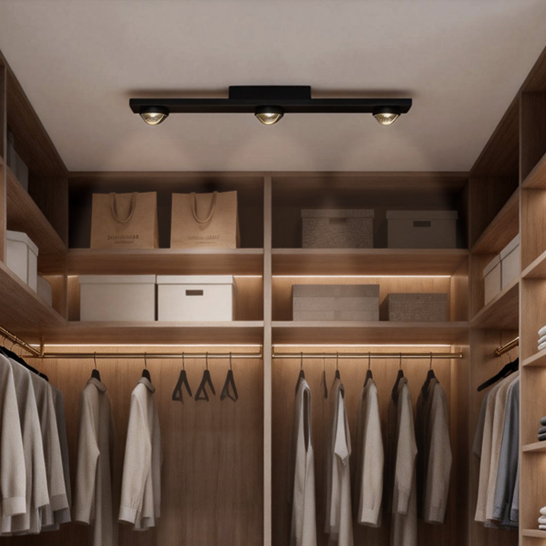 Surface Mounted Spot Light Black Linear Wall‑wash Ceiling Light