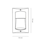 Surface Mounted Step Lights LED Black Modern Outdoor Light
