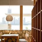 Japanese Paper Pendant Lights Raffia Zen Ceiling Light