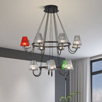 Branch LED Suspension Chandelier American Modern Glass Ceiling Lighting