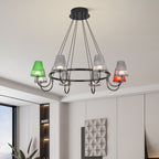 Branch LED Suspension Chandelier American Modern Glass Ceiling Lighting