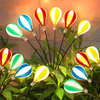 Swinging Solar LED Hot Air Balloon Lights 2 Pack for Outdoor Gardens