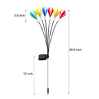 Swinging Solar LED Hot Air Balloon Lights 2 Pack for Outdoor Gardens