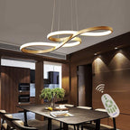 Geometric Design Semi Flush Chandeliers Metal Silica Gel Ceiling Lights