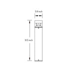 Nordic Bollard Landscape Lights Metal Path Lights