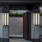 Vertical Wall Light Modern Black LED Waterproof Light
