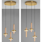 Circle Cylinder LED Gold Nordic Pendant Light Hanging Lamp
