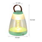 Portable Battery Powered Outdoor Table Lamps Spiral LED Portable Lamp