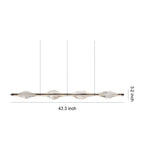 Crystal Pendant Lights for Kitchen Island Modern Minimalist LED Light