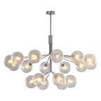 Luxury Modern Chandeliers Solid Copper Glass Ceiling Light