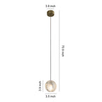 Metal Pendant Lights Modern Minimalist Single Ceiling Light