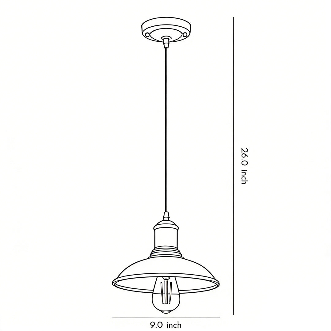 Bronze Pendant Lighting Industrial LED Outdoor Ceiling Light
