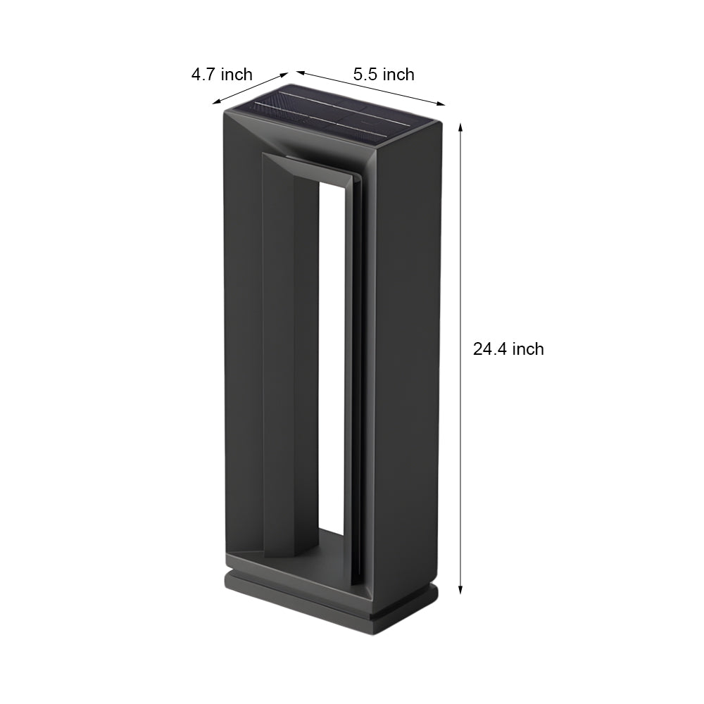 Outdoor Arch LED Solar Lawn Lights  Modern Minimalist Style