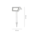 Solar Path Lights Outdoor Modern LED Black Lawn Lamp
