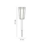 Solar Stake Light Retro Rgb In-Ground Mood Waterproof Light