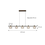 Linear Glass Chandelier Modern Minimalist