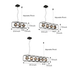 LED Square Cage Chandelier Nordic