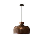 Rattan Woven Pendant Light Wabi Sabi Style Zen Hanging Light