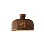Rattan Woven Pendant Light Wabi Sabi Style Zen Hanging Light