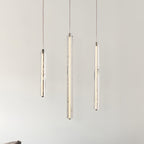 Modern Crystal Pendant Light Minimalist Linear Ceiling Light