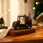 Modern Gold Table Lamp Christmas Snowfall Car Ornament Lamp