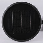 Outdoor Solar Wall Sconce Black Waterproof Metal Light